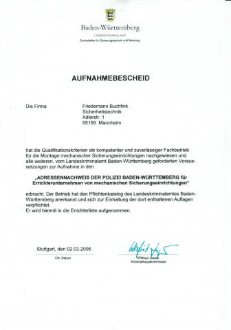 Errichterunternehmen Baden-Württemberg